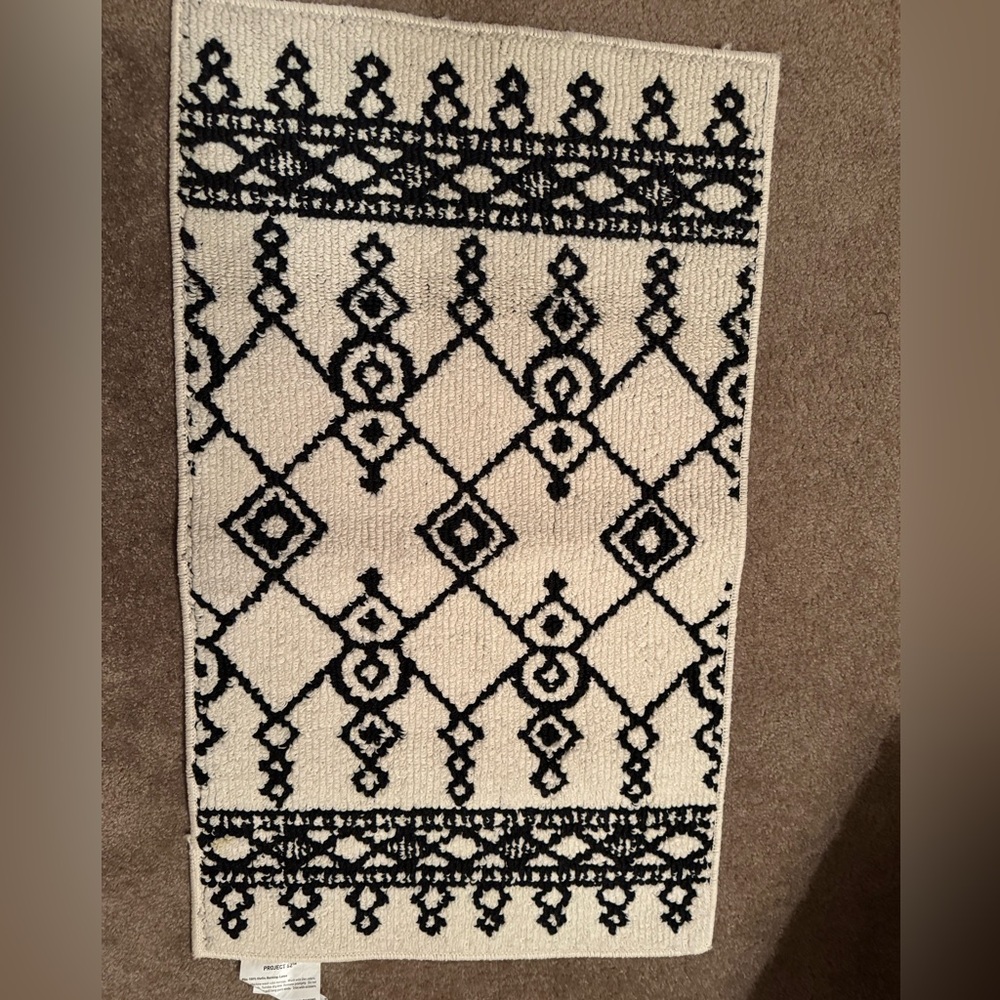 Project 62 Black and White Geometric Door Mat